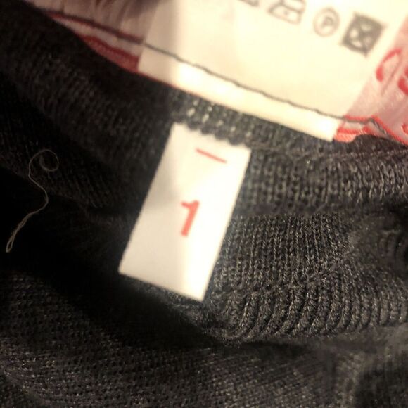 Alain Manoukian Wool Blend Zip Sweater Dress Womens Small Large Long Sleeve Gray - Picture 5 of 5